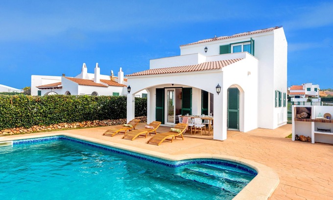 Cap d'Artrutx Villa | Villa Mara with Sea View, Private Pool & Wi-Fi