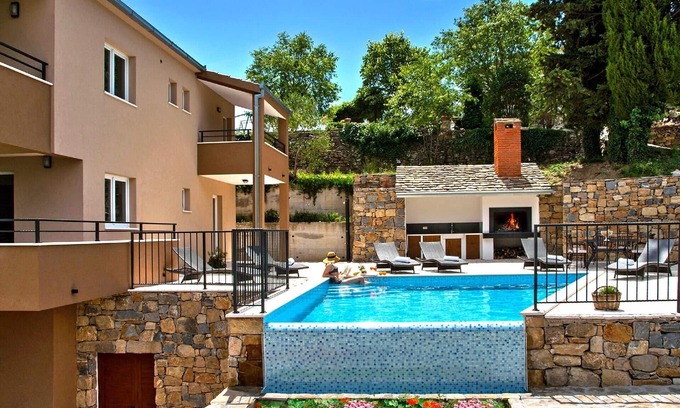 Omis House | Villa Mosor with heated saltwater pool and sauna