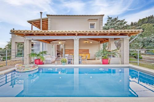 Gazatika Villa | VILLA OLIVIA CORFU - Amazing sea-view 3 bedroom villa with a pool