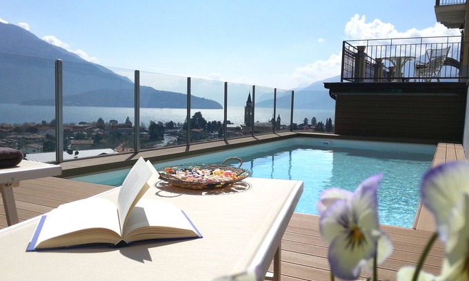 Domaso Villa | Villa Perla Del Lago : main villa - lake views, pool, hot tub, max. 14 people