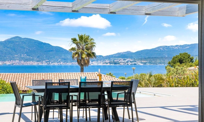 Porticcio Villa | Villa porticcio, 4 bedrooms, pool, panoramic sea view