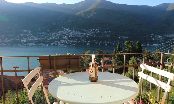 Torno Apartment | Villa Rossa Attic Como Lake garden and magnificent lake view 10 min. from Como