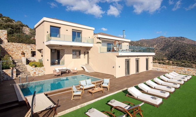Agios Nikolaos Villa | Villa Serenity Cove Amazing Sea View