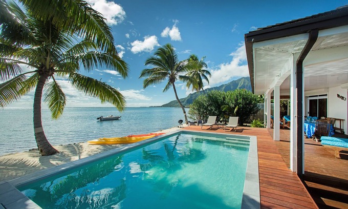 Papeto'ai Villa | Villa TEPOE, accès direct au lagon avec piscine et plage