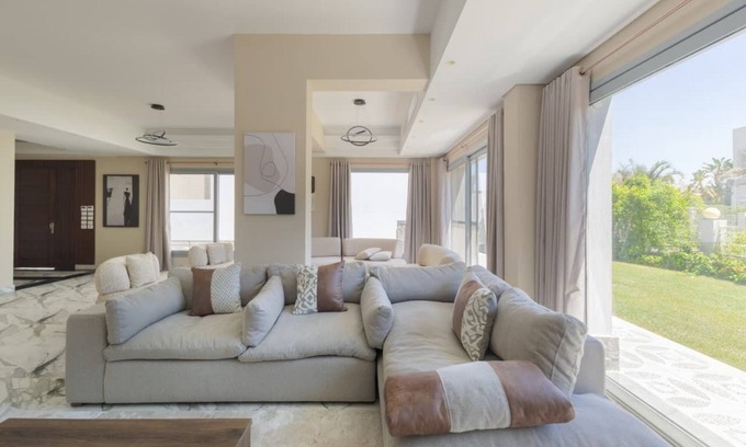 6th of October City Villa | villa with garden in palm hills compound