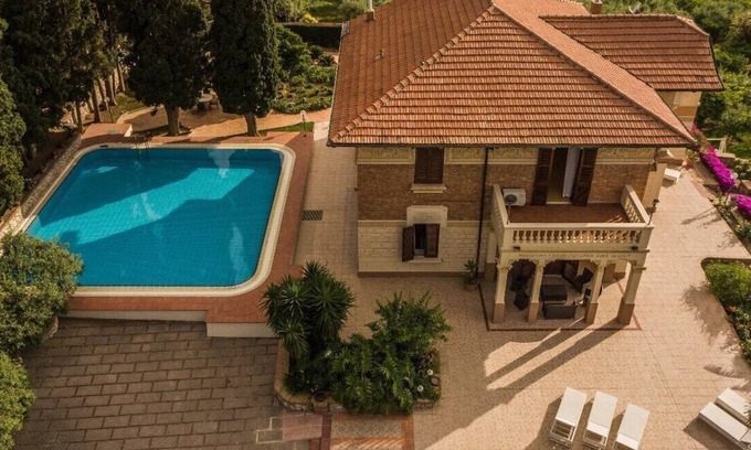 Province of Messina Villa | Villa with swimming pool, jacuzzi and tennis, in front of the Aeolian Islands