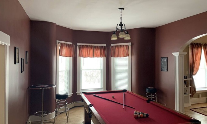 Drewsville Apartment | Village Flat with Antique Billiards