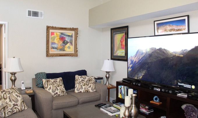 Baristo Condo | Walk to DOWNTOWN PS, Spectacular Mtn View fr Patio, recreation, heated pool/jac
