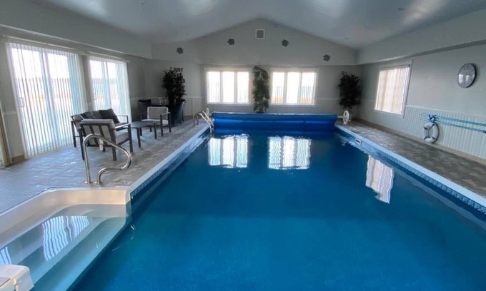 Tracadie House | Water front property,stunning sunset views, with your own indoor swimming pool.