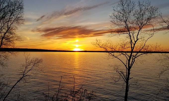 Herbster House | Waterfront guesthouse at cliff's edge of Lake Superior's South Shore, Sky Fire.