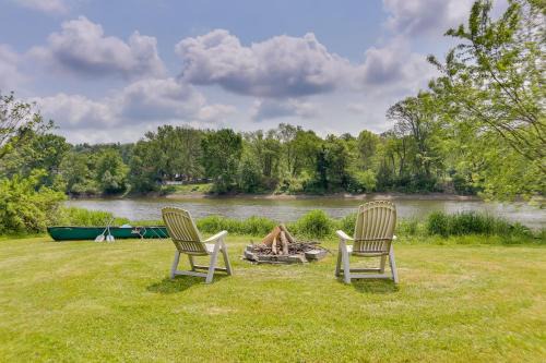 Ouaquaga House | Waterfront Home with Deck and Canoe in Afton