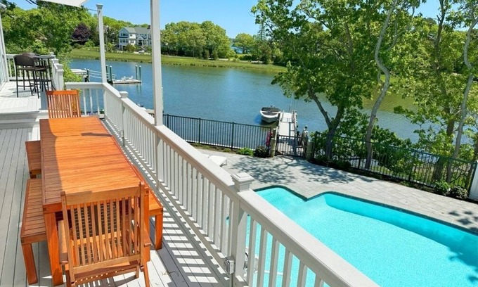 Summersea House | Waterfront home with private boat dock, heated pool, kayaks, A/C, and more