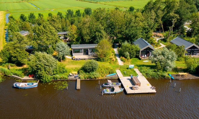 Grou Cabin | Waterside holiday home. Centrally situated in Friesland