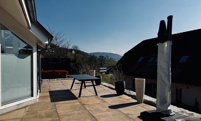 Sissach House | Whirlpool & far-reaching views: Exclusive vacation home near Basel