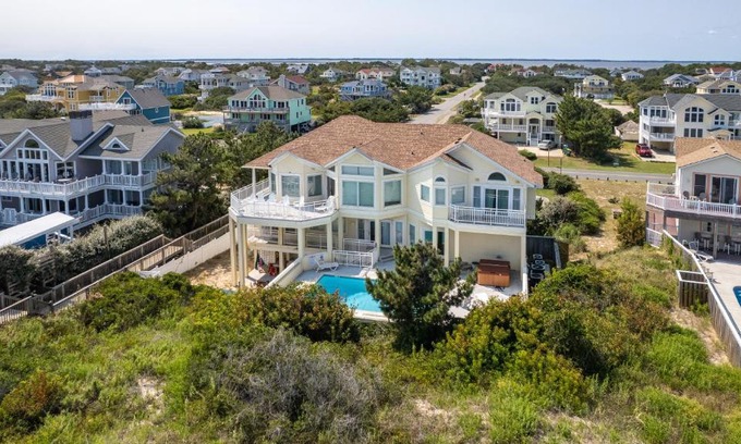 Whalehead Beach House | WL925, Iselin- Oceanfront, Private Pool, Close to Beach Access, Ocean Views, Pool Table