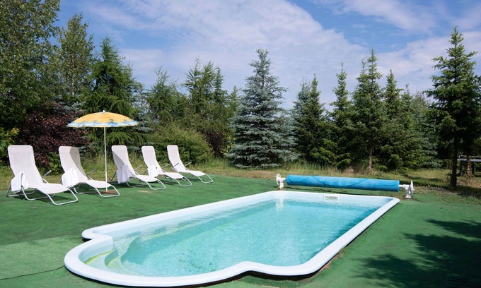 gmina Dobra House | Wonderful private villa for 8 people with WIFI, private pool, TV, terrace, pets allowed and park.
