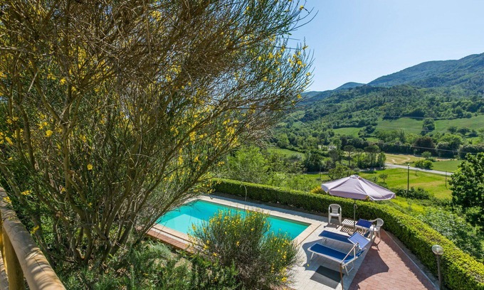 Montecatini Val di Cecina House | Wonderful private villa for 5 people with private pool, TV, terrace, pets allowed and parking