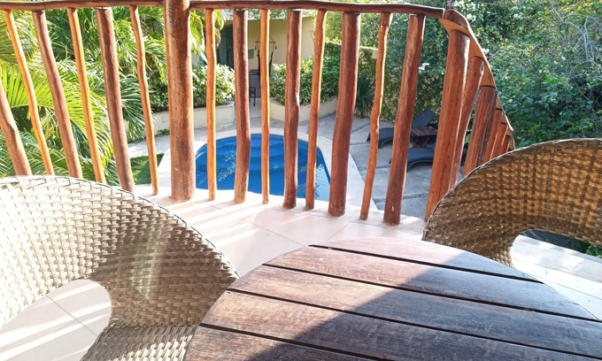 Villas Tulum Apartment | Wonderful space with 2 beds, overlooking the pool, downtown Tulum- Huanal H