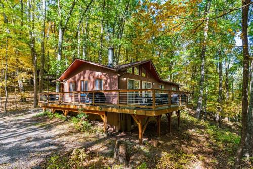 Berkeley Springs Ski Chalet | Wooded Nest, Cozy 3BR Chalet Near Spas, Downtown Berkeley Springs & Hiking
