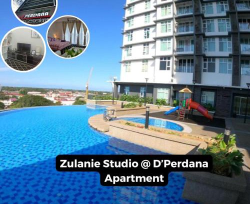 Kampung Telaga Nibong House | Zulanie Family Studio at D'Perdana Apartment, Spacious and Cozy with POOL, Free Wifi & Netflix