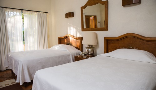 Standard Double Room, 2 Double Beds, Garden View