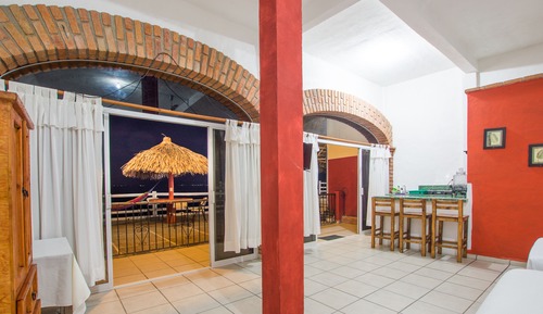 Economy Room, 2 Double Beds, Non Smoking, Sea View