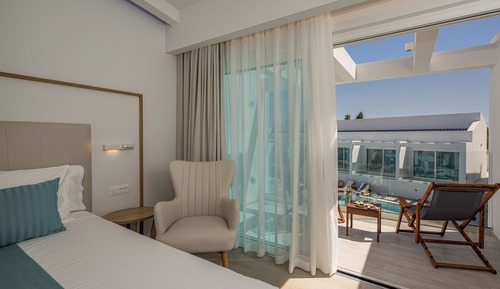 Deluxe Double or Twin Room, Balcony, Pool View