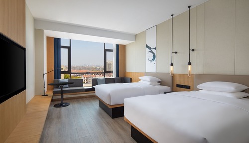 Standard Room, 2 Double Beds, City View