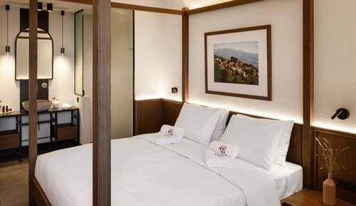 Double Room with Fireplace - Mountain & Sea View