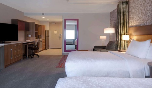 Studio Suite, 2 Queen Beds, Accessible, Bathtub