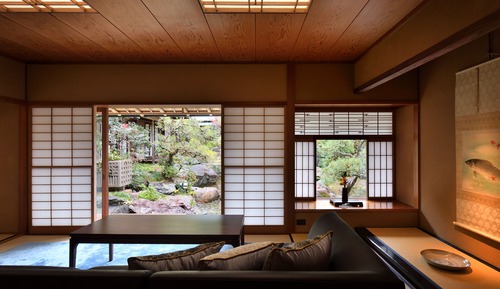 King-size Bed Double Room with Outside Onsen (No smoking)