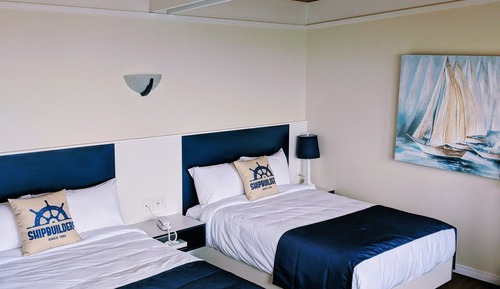 Standard Room, 2 Double Beds, Sea View (Terrasse)