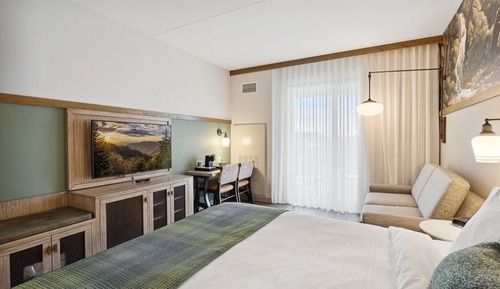 King Sleeper Sofa with Wet Bar