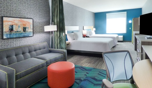 Studio, 2 Queen Beds, Accessible (Hearing)