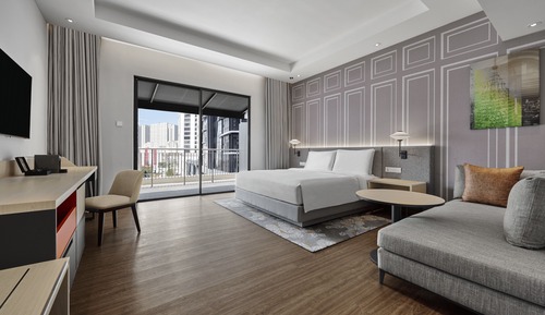 Room, 1 King Bed with Sofa bed, Balcony