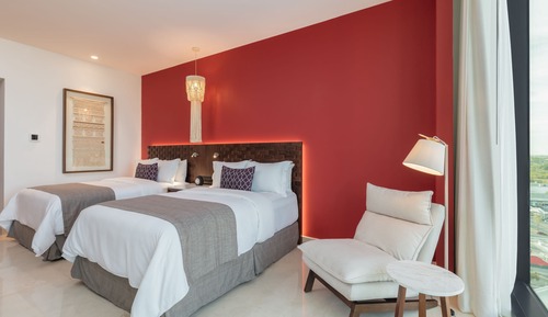 Habitación Superior Dos Camas vista a la ciudad