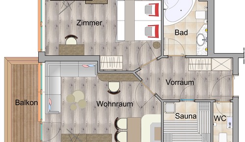 Suite, 1 Bedroom, Sauna, Mountain View (Wellness)