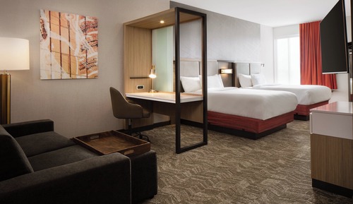 Suite, 2 Queen Beds, Non Smoking (Mobility/Hearing Access, Roll-in Shwr)