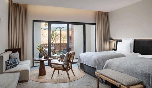 Deluxe Terrace  Twin Bed Room with Garden Pool