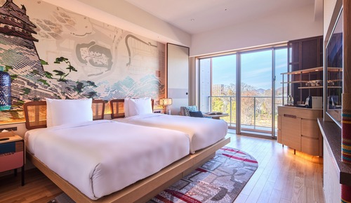 Standard Room, 2 Twin Beds, River View (Furnished Balcony)