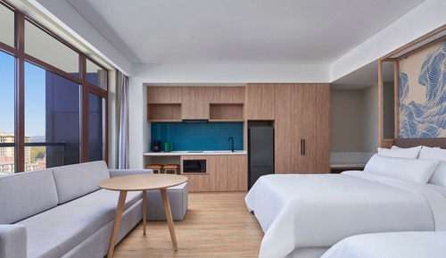 Studio, 2 Double Beds