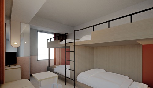 Loft Bed for 4 Guests, Non Smoking