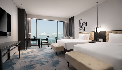 Premier Twin Room, 2 Double Beds, City View