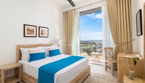 Deluxe Apartment, Kitchen, Partial Sea View