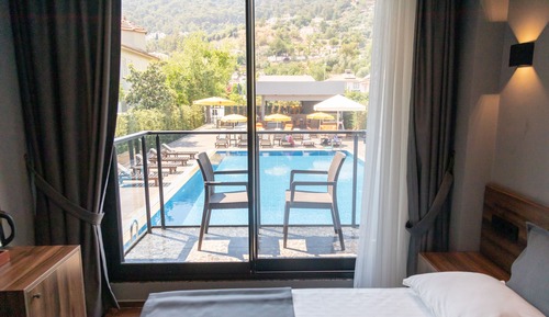 Classic Double Room, 1 King Bed, Non Smoking, Pool View