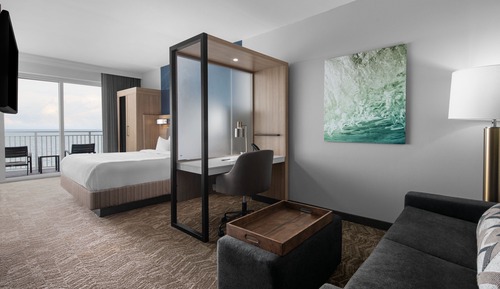 Studio Suite, 1 King Bed with Sofa bed, Balcony, Oceanfront (Hearing Accessible)