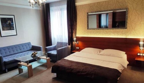 Business Studio, 1 King Bed, Refrigerator