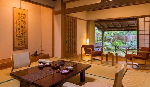 Japanese-Style Room with Open-Air Hot Spring Bath, Garden View, Non-Smoking