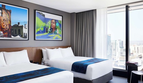 Twin Room, 2 Double Beds (Adnate)