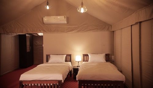 Luxury Tent, 2 Twin Beds, Garden View